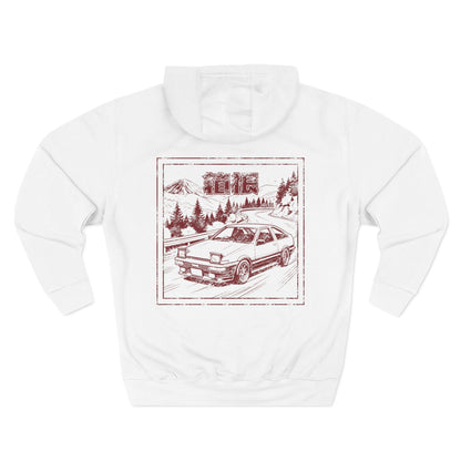 Hakone Eki Stamp Hoodie: AE 86